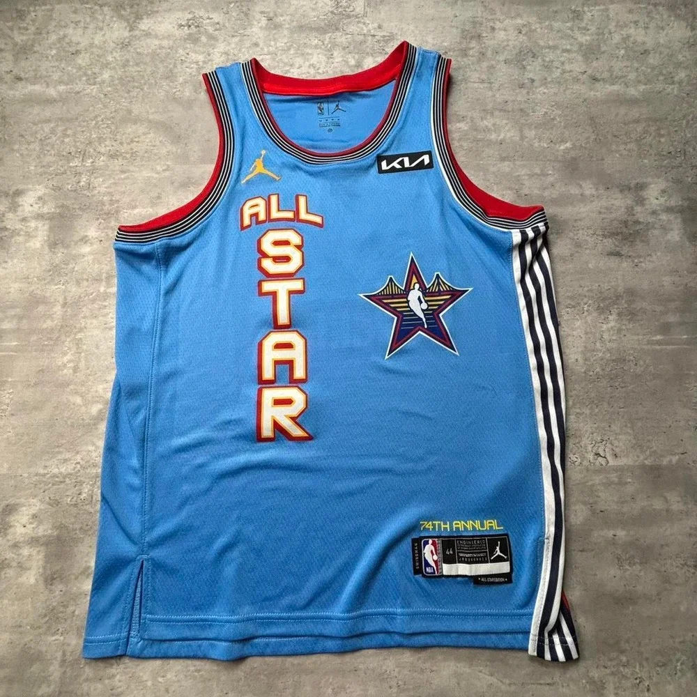Jordan Swingman Jersey Mens 44 Blue 2025 NBA All Star Game Stephen Curry